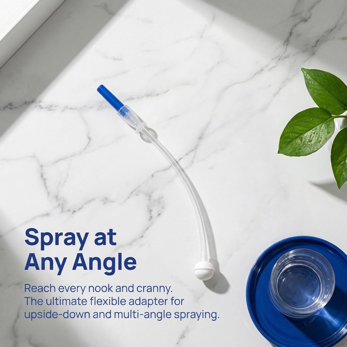 Universal Fit 360° Spray Bottle Adapter - Multi-Angle Sprayer Attachment for Kitchen, Home & Garden | 6 Pack