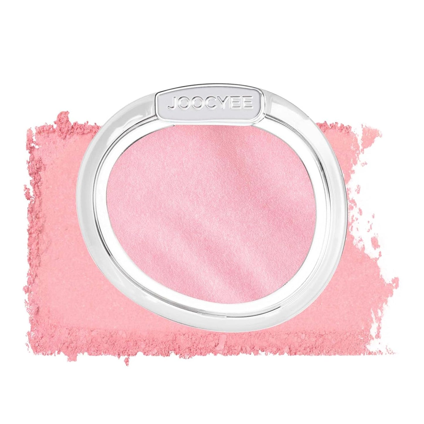 JOOCYEE AURA Glazed Blush & Highlighter - Baked Luminous Powder for All-Day Radiance | Pink Glow