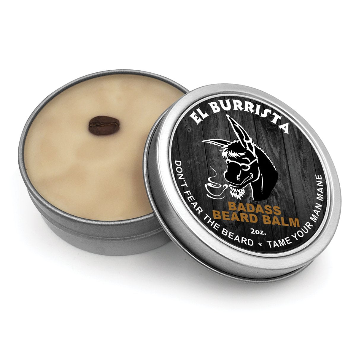 Badass Beard Care Beard Balm For Men - El Burrista Scent, 2 Ounce - Natural Ingredients, Soften Hair, Hydrate Skin to Get Rid of Itch and Dandruff, Promote Healthy Growth