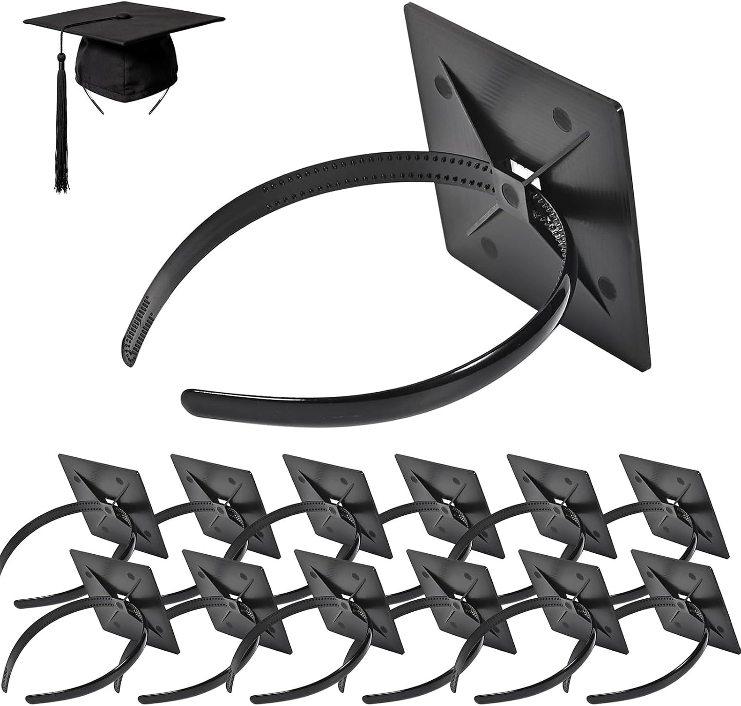 Graduation Cap Headband - Secure Anti-Fall Hairband for Graduates | Comfortable Fit for Students