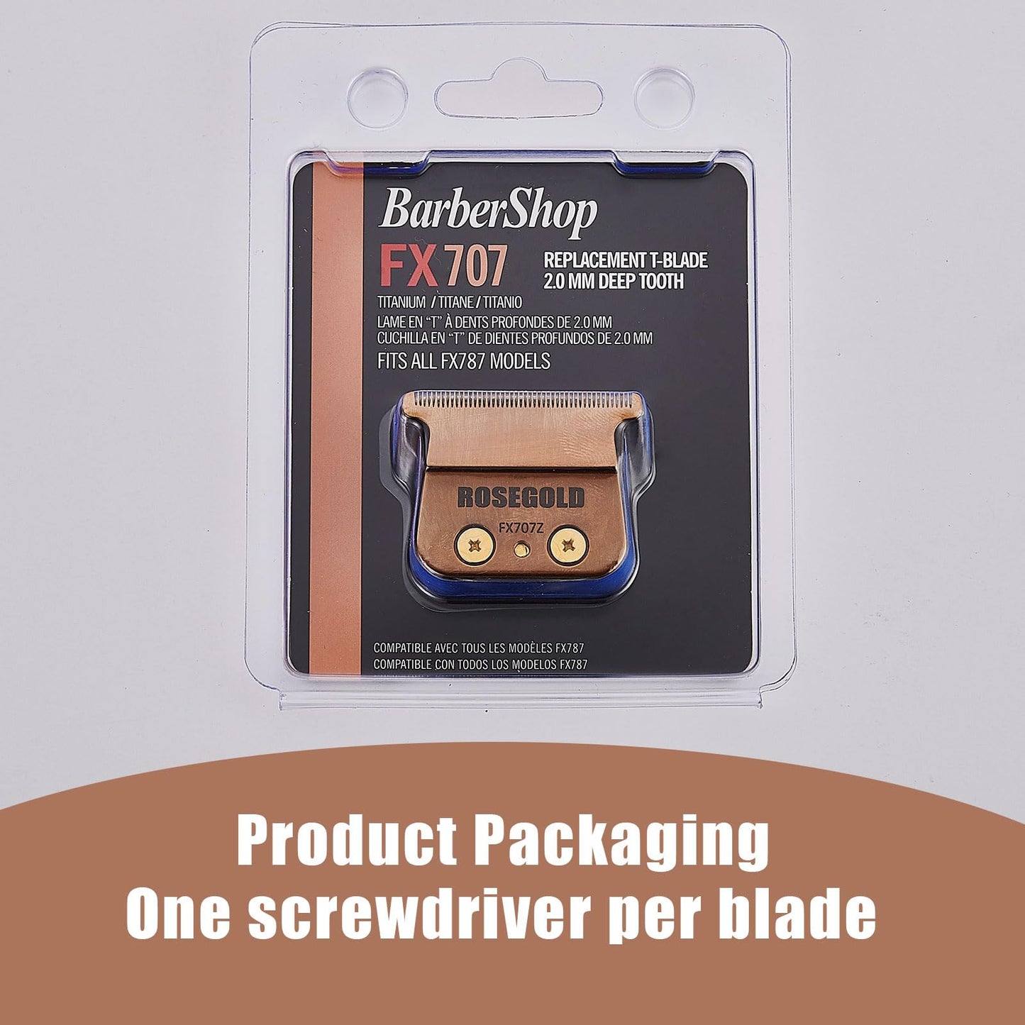 FX707Z DLC 2.0 Replacement Blades Compatible with BaByliss PRO Barberology Trimmer Blade,Zero-Gapped Replacement Trimmer Blade Compatible with BaBylissPRO FX787 & FX726 Trimmer