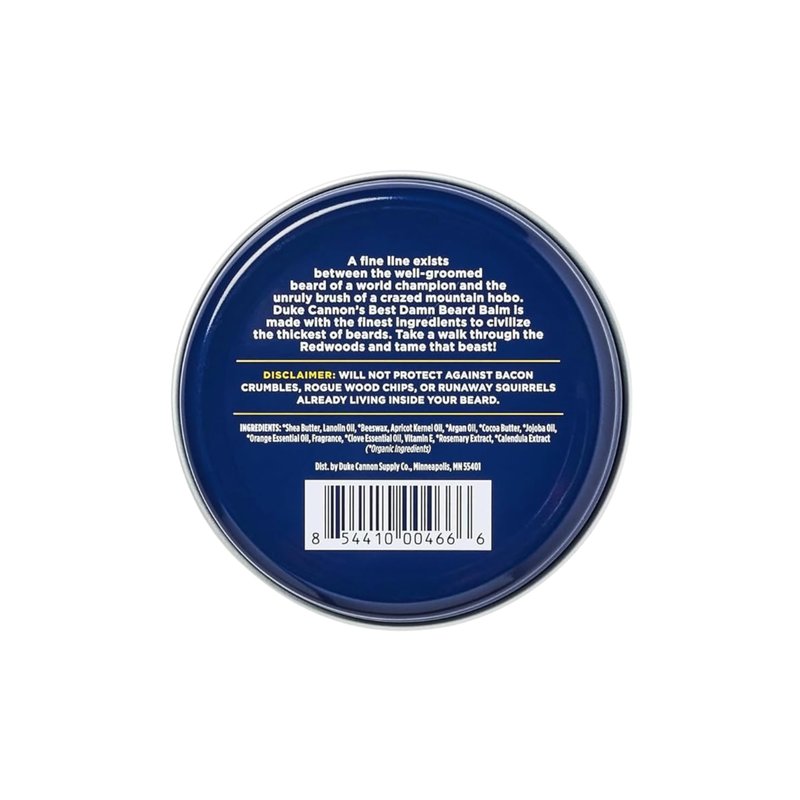 Duke Cannon Best Damn Beard Balm & Beard Wash 2 Pack - Citrus & Woodsy Scents, Superior Ingredients, Travel-Ready, Sulfate & Paraben-Free (6oz Wash, 1.6oz Balm)