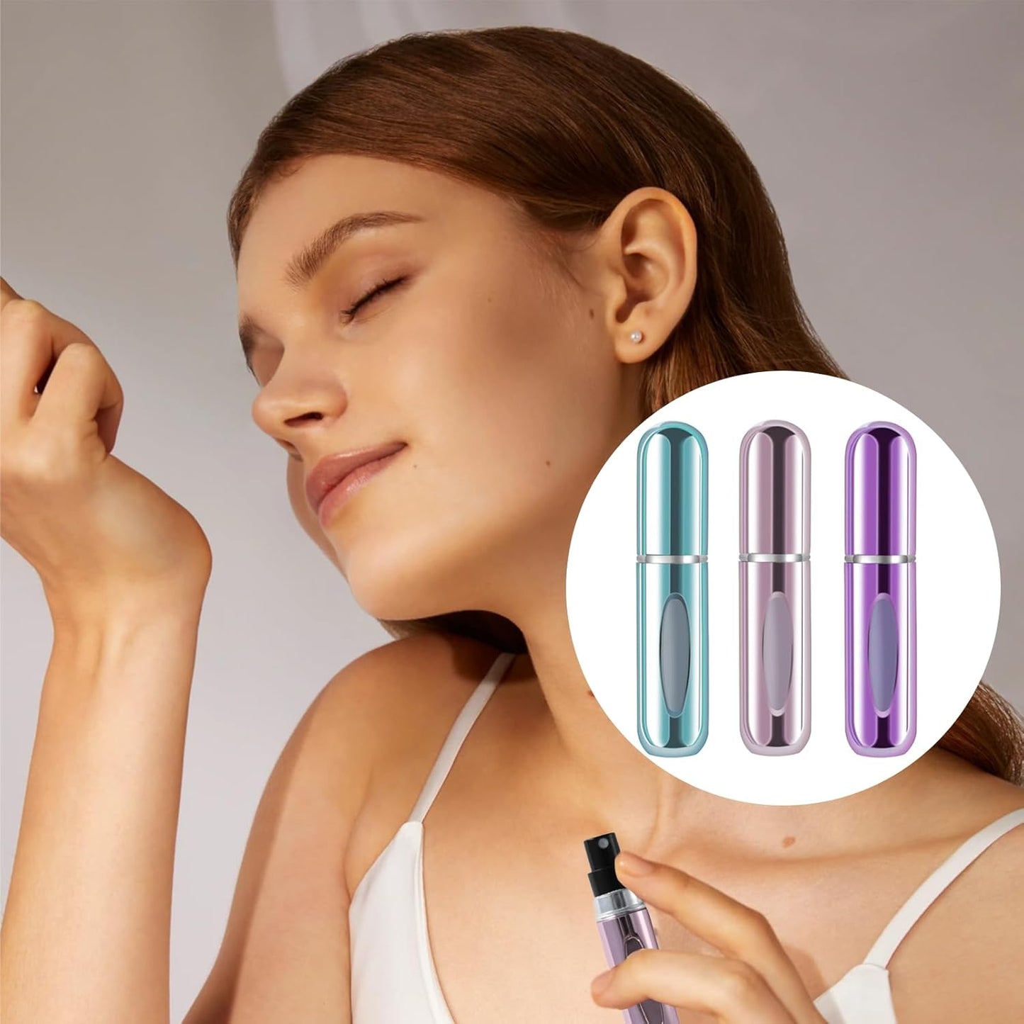 Refillable Travel Perfume Bottle Set - 5ml Mini Spray Bottles | 3 Pack for Easy Fragrance On-the-Go