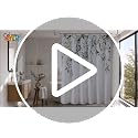 Waterproof Sage Green Eucalyptus Shower Curtain with Hooks - 36" x 72"