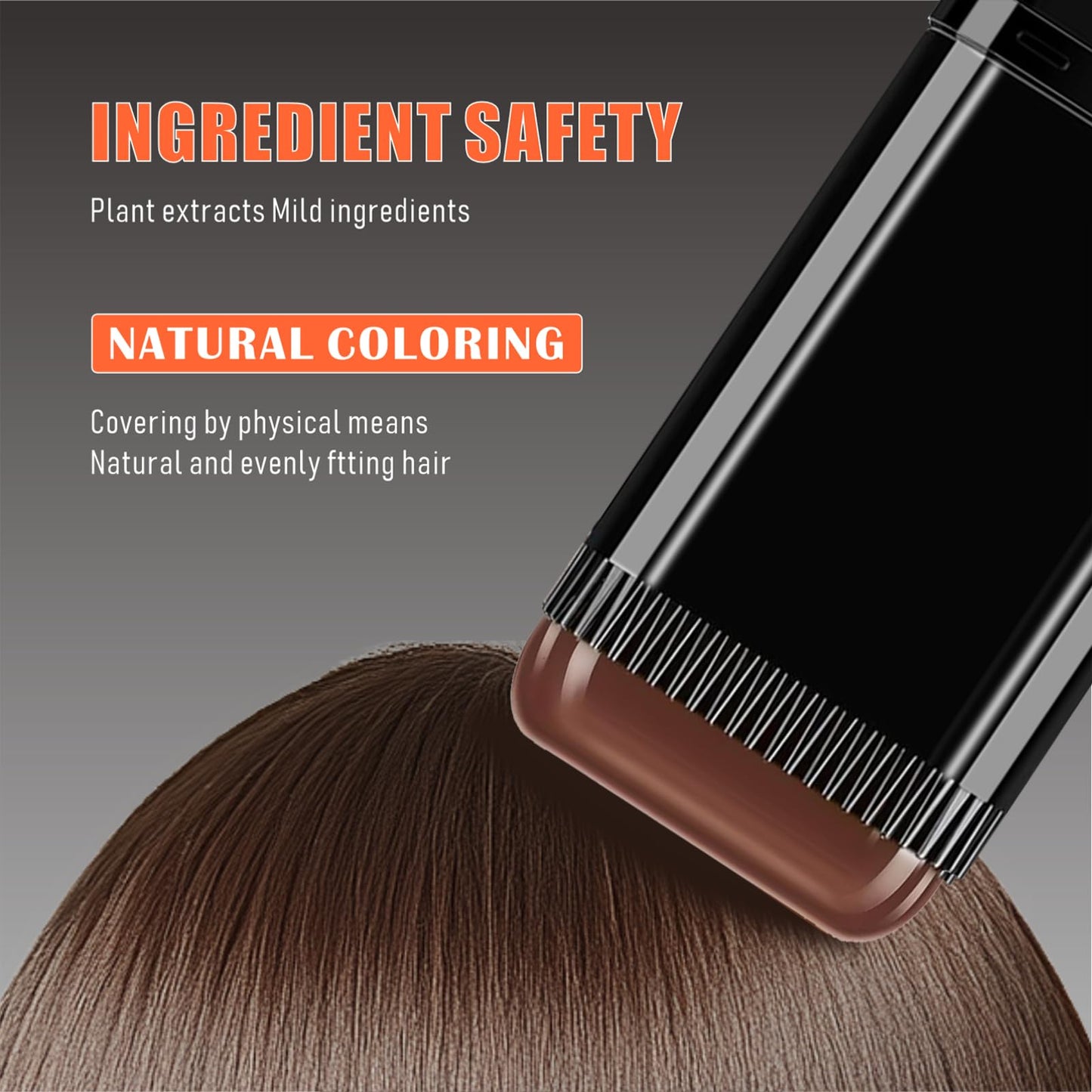 3PCS 2 in 1 Instant Hair Color Stick, Waterproof and Sweat Proof Hair Dye Stick, Portable 3 Color Touch-Up Hair Sticks With Comb for Women Men