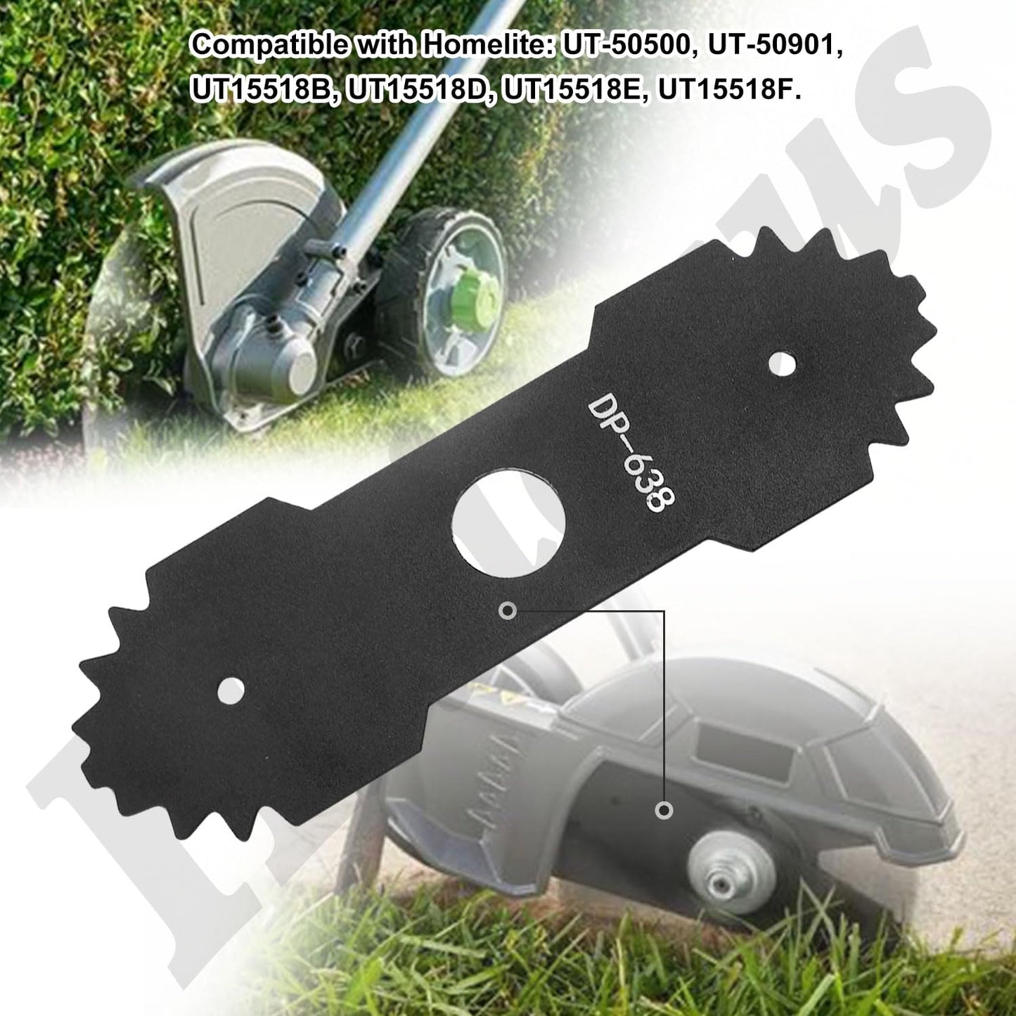 9 inch 638006008 Edger Blade Compatible with Homelite Ryobi Edger, Edger Blade Replacement 638006008 638006007 RY13050 RY13050A RY15518 RY40030 P2300 RY40706VNM S20300 Edger Center hole 1" (3)