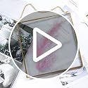 Square Pressed Flower Picture Frame - 6x6 Clear Glass Wall Art