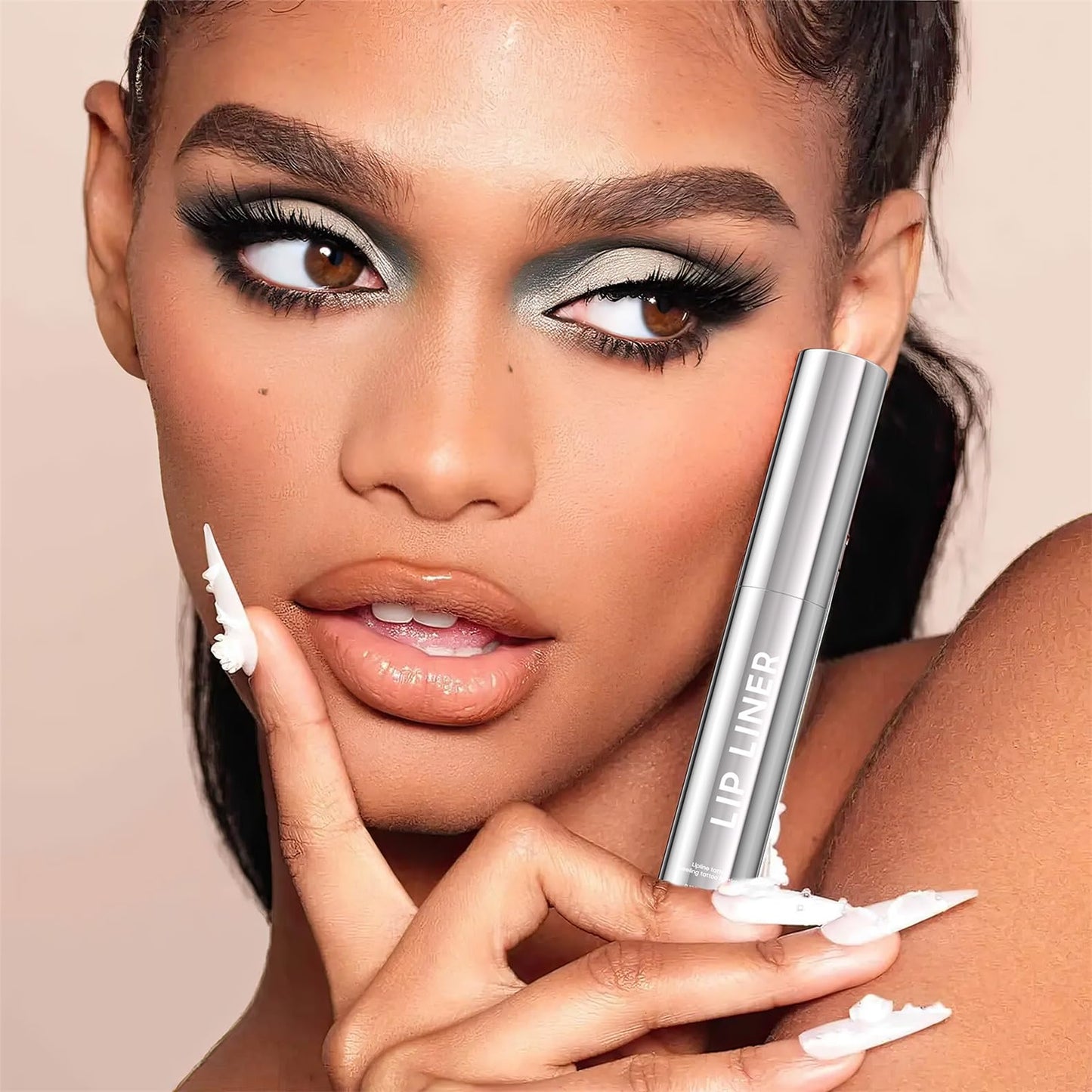 Anguishil Lip Stain - Peel Off Lip Stain Waterproof, Tattoo Peel Off Lip Liner for Comfortable Vivid Lip Color, Create Beauty & Charming Lip Makeup with All-Day | Vegan and Cruelty Free (#01 Nude)