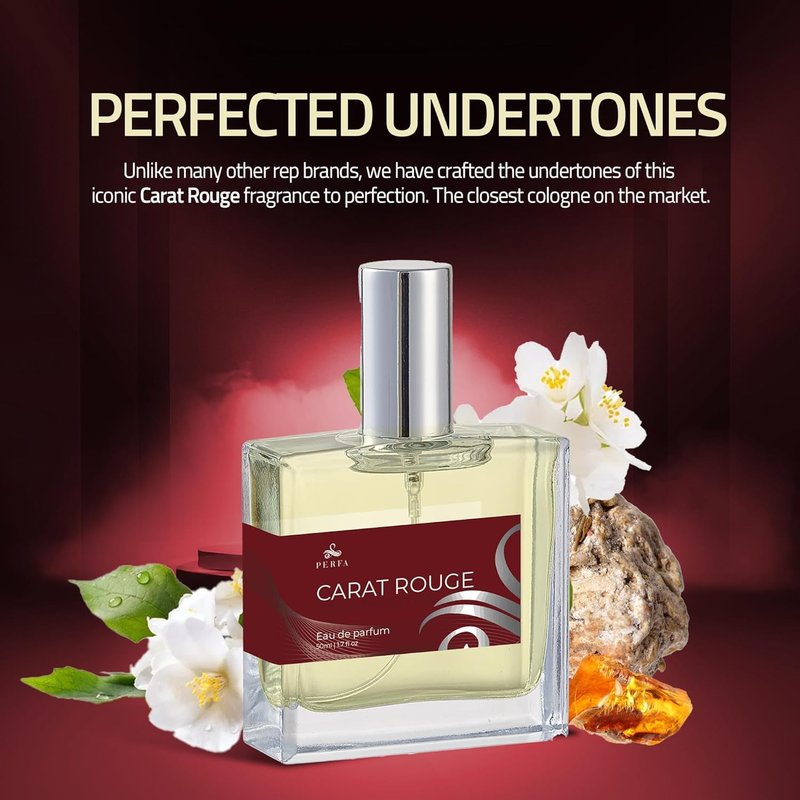 Perfa Women's Inspired Eau De Parfum - B.accarat Floral Amber Scent With Jasmine & Saffron | Long-Lasting Fine Mist Spray