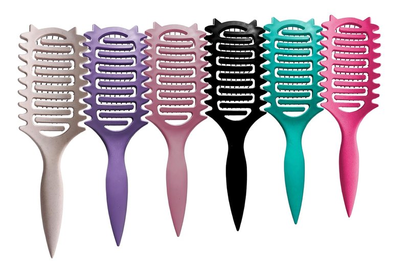 Curl Defining Brush - Vented Hair Brush for Detangling & Styling | Off White
