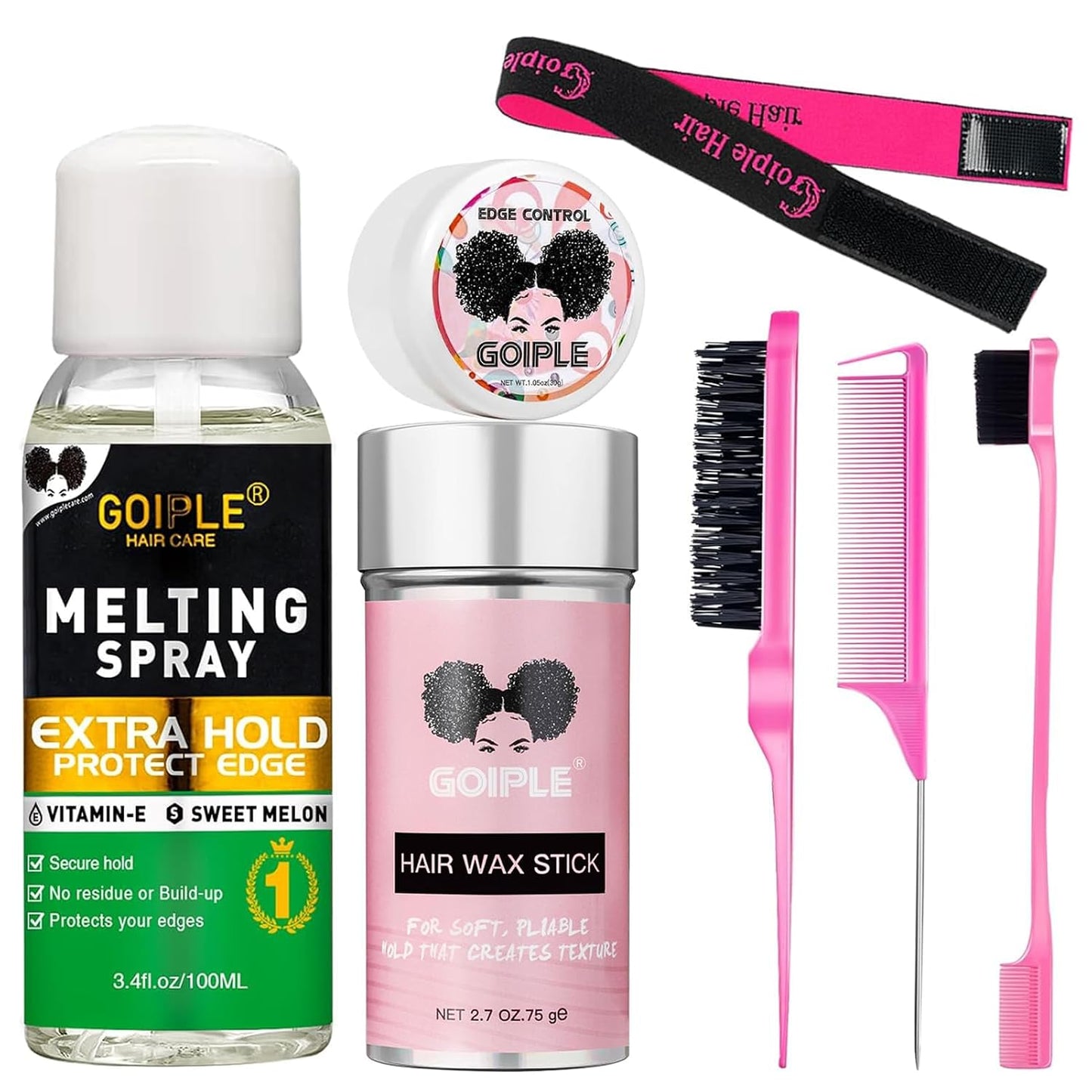 Lace Melting Spray | 3.4 fl oz Glue-Less Hair Adhesive for Wigs - Extra Hold for Closures & Extensions