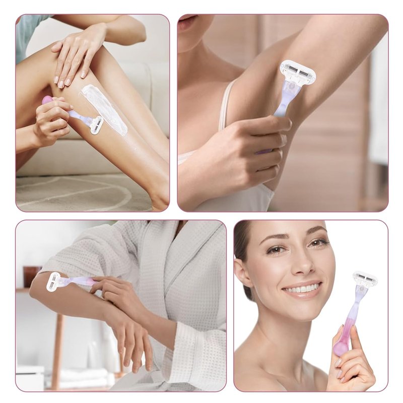 Gillette Venus Replacement Handle - Ergonomic Non-Slip Razor Handle for Women | Pink