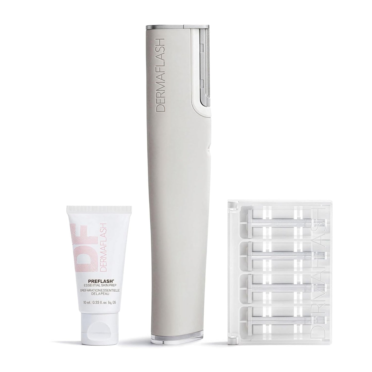 DERMAFLASH Luxe+ Sonic Dermaplaning Tool - Face Peach Fuzz Removal & Exfoliation | Anti-Aging Benefits