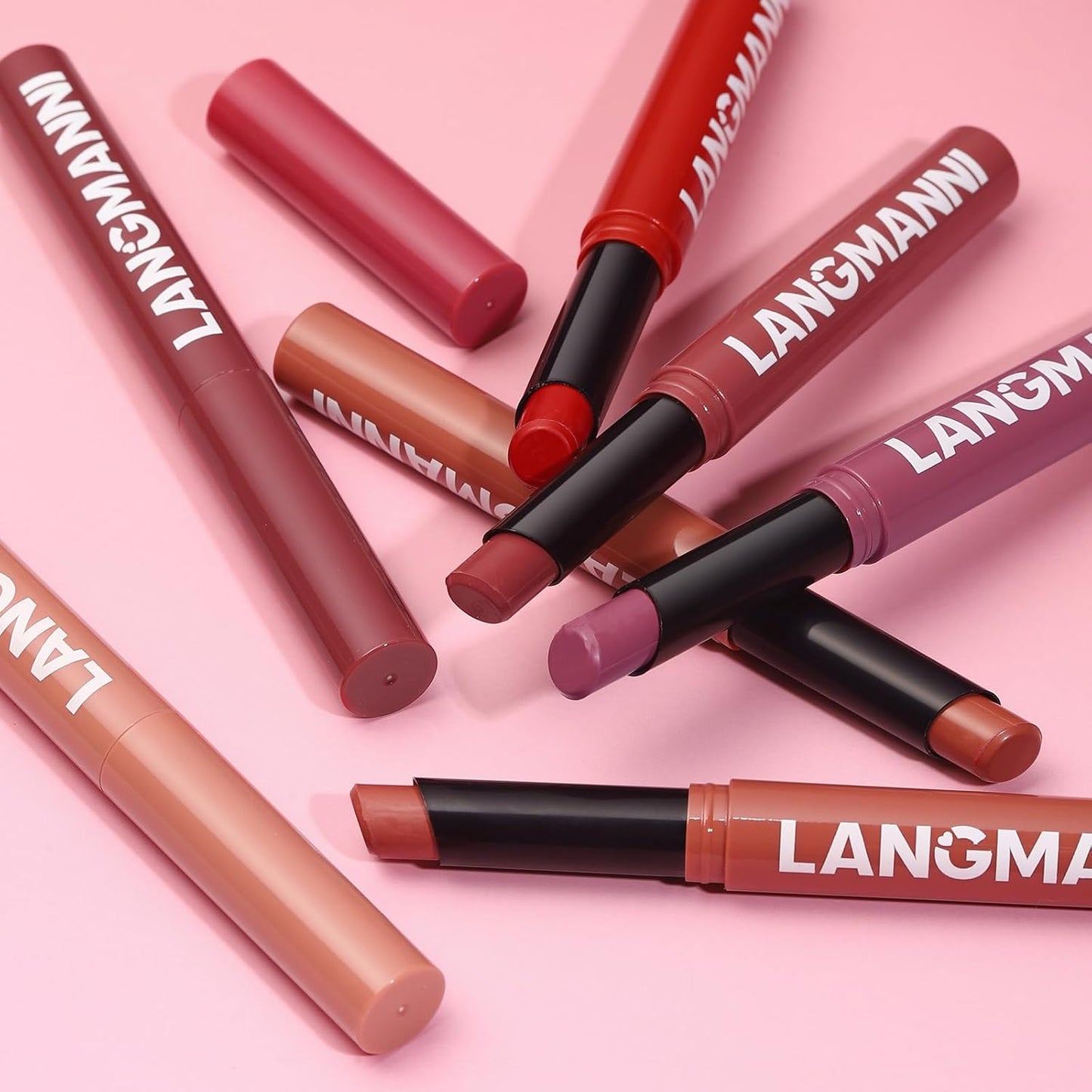 12Pcs Lip Set - Matte & Creamy Lipstick and Liner Set | Long-Lasting Bold & Nude Shades for Daily Use or Parties