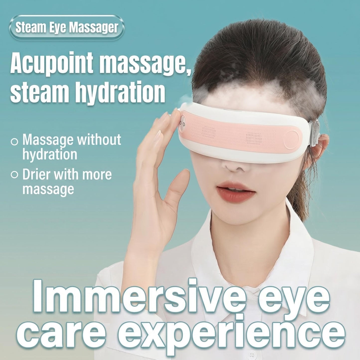 Steam Eye Therapy Mask, Eye Steamer for Dry Eye, Eye Massager with Steam Eye Therapy, Gift