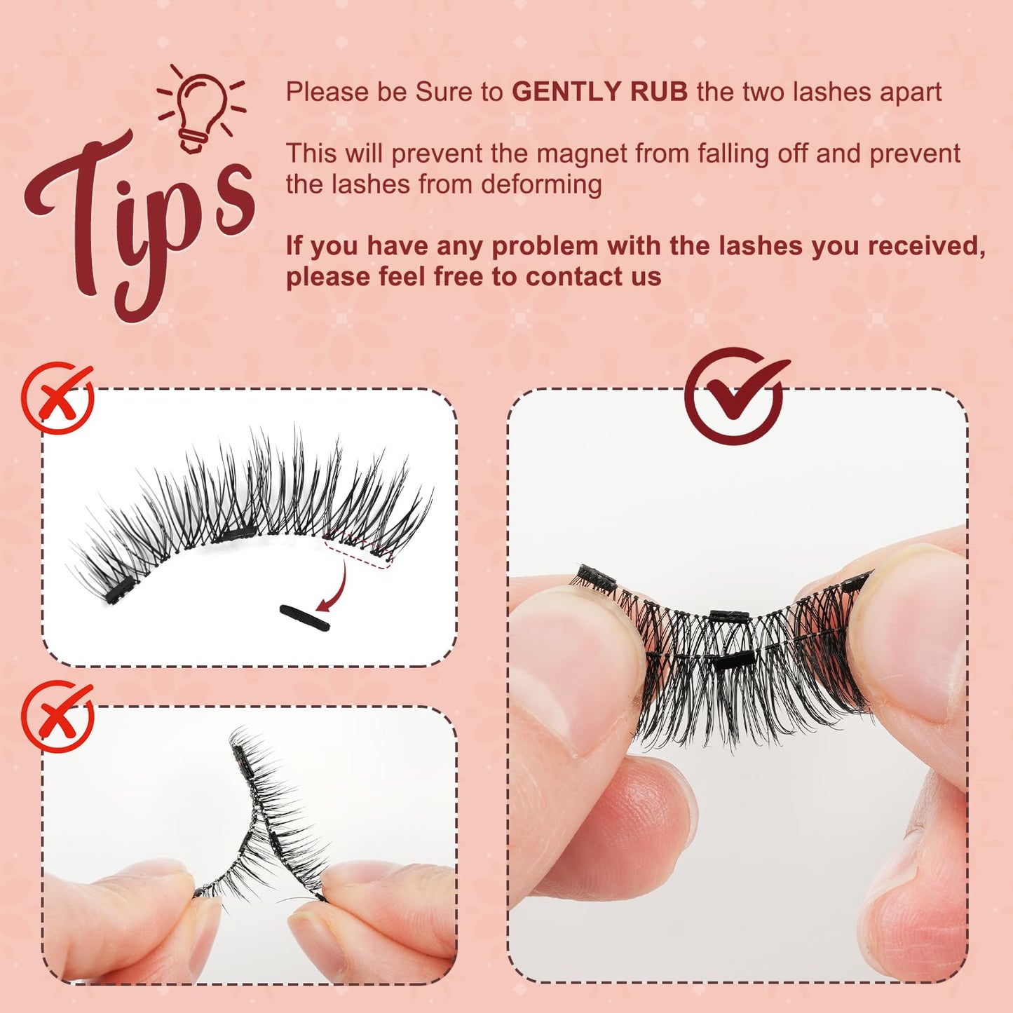 Higu clace Magnetic Eyelashes with Applicator, 1 Pair Reusable Magnetic Lashes Without Eyeliner, Magnetic Eyelashes Natural Look, No Glue Needed (XTY-A03)