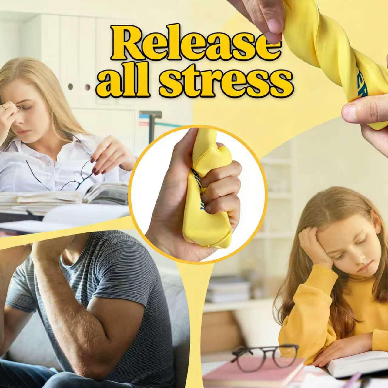 Butter Squishy, Slow Rising Butter Squeeze Toy, Soft Sensory Fidget Toy for Stress Relief, Anxiety Relief Squeeze Ball, Cute Realistic Butter Stick Toy for Adults Kids Gifts (1PCS)