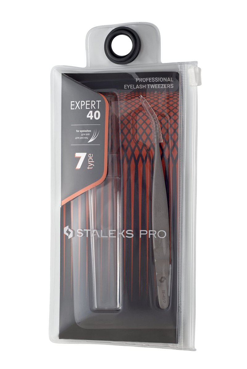STALEKS PRO Eyelashe Tweezer (TE-407)