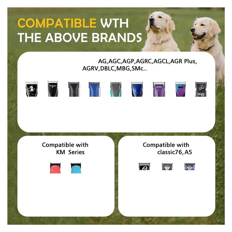 10pcs/lot Metal Replacement Blades, Compatible For Andis,Compatible For OSTER,Compatible For Wahl, KM A5 Series Fast Feed Clipper A5 Grooming Clippers Movable Blade