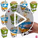 24 Pack Cartoon Story Popcorn Boxes for Birthday Parties
