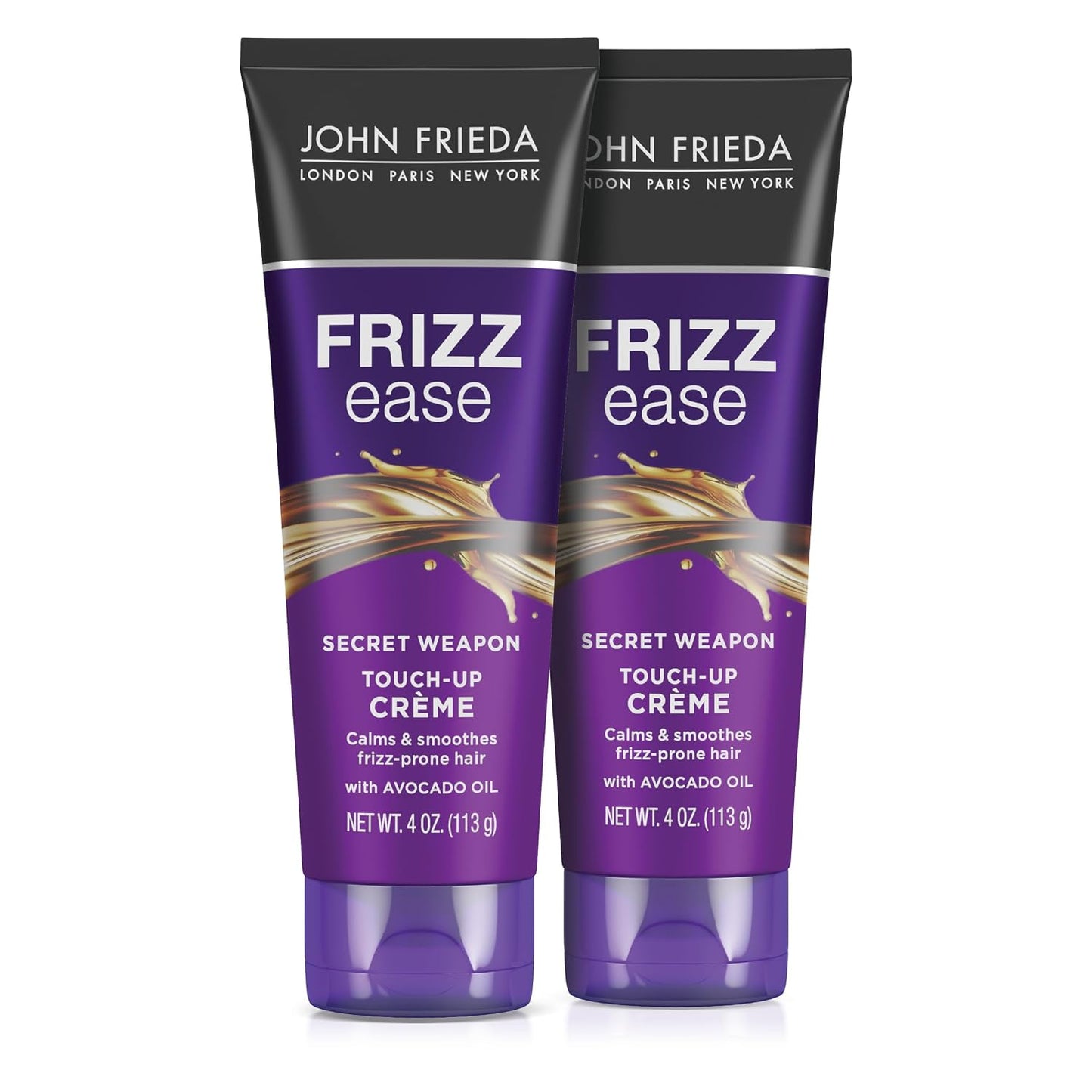 Frizz Ease Touch-Up Crème - Anti-Frizz Hair Smoothing Cream, 4 Oz | Pack of 2