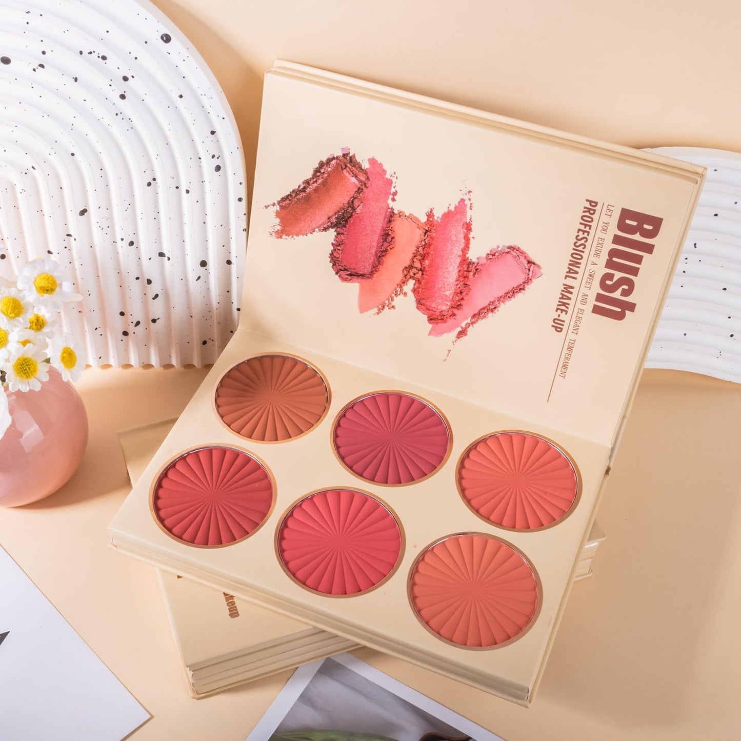 RoseFlower Make Up Set, Makeup Book Palette with 24 Colors Eyeshadow Palette Blush Highlighter Contour, Makeup Palettes Travel Makeup, Makeup Gift for Women/Girl/Teen