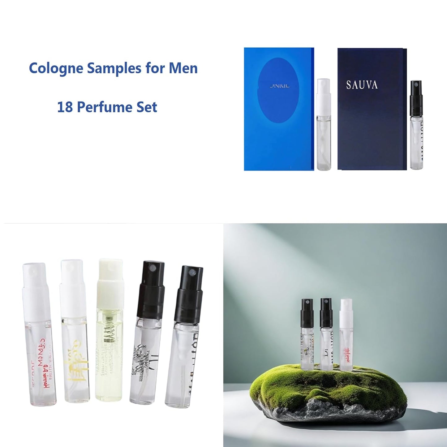 Men's Cologne Sample Set - Discover 18 Designer Fragrances | Travel Perfume Collection