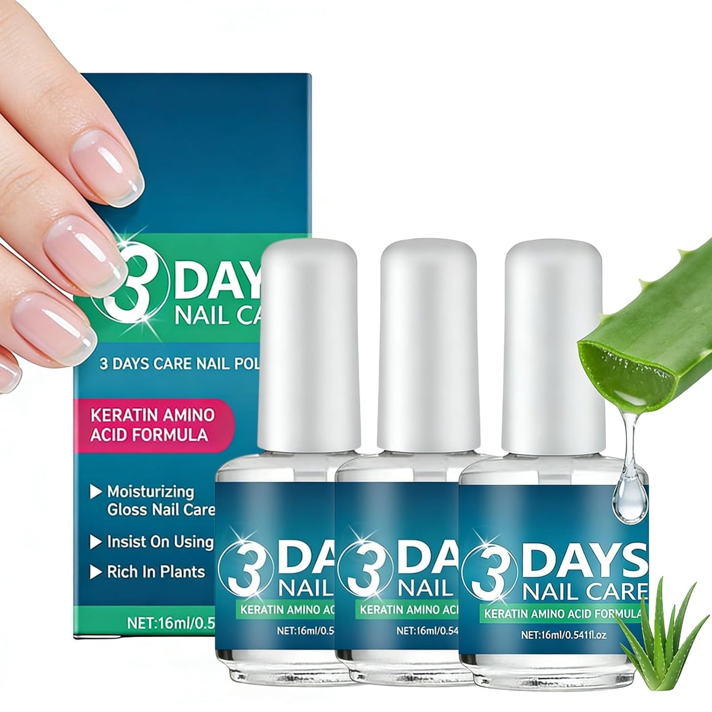 Nail Care Oil - Keratin-Infused Moisturizing Treatment for Dry, Weak Nails | 2 PCS
