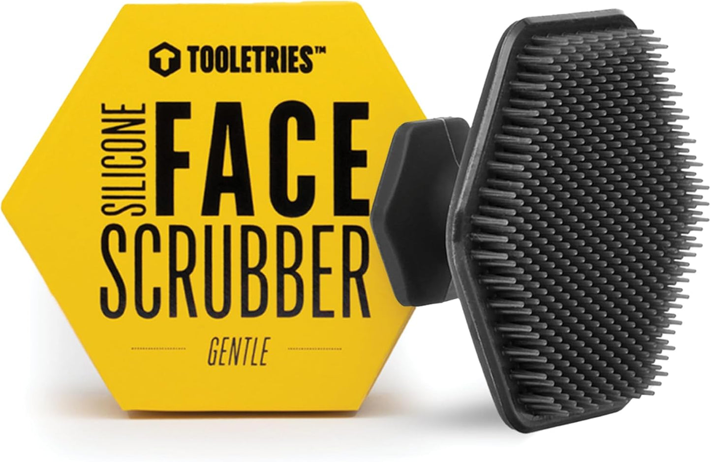 Premium Silicone Face Scrubber - Gentle Exfoliating Brush for Men & Women | Deep Pore Cleansing, Quick-Drying - Sand