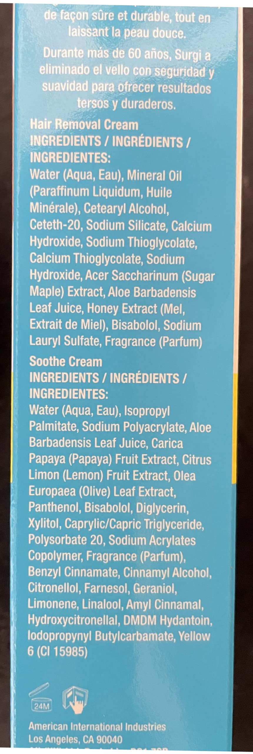 Surgiwax Body Hair Removal Cream, Fresh Scent, 2 Ounce (Pack of 3)