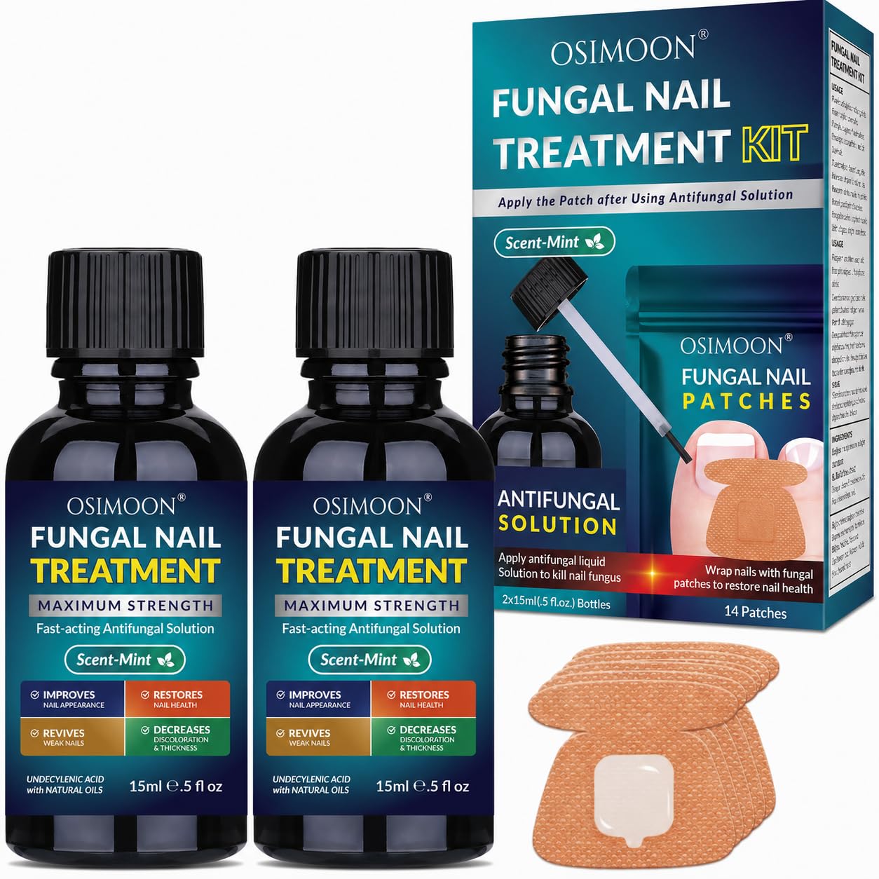 Maximum Strength Toenail Fungus Treatment - Antifungal Solution with Undecylenic Acid for Thick, Brittle Nails | 30ml