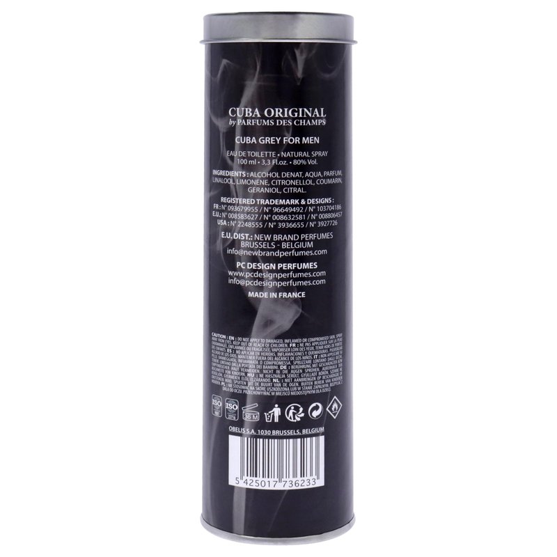 Cuba Grey By Cuba For Men Edt Spray ,3.3 Fl Oz