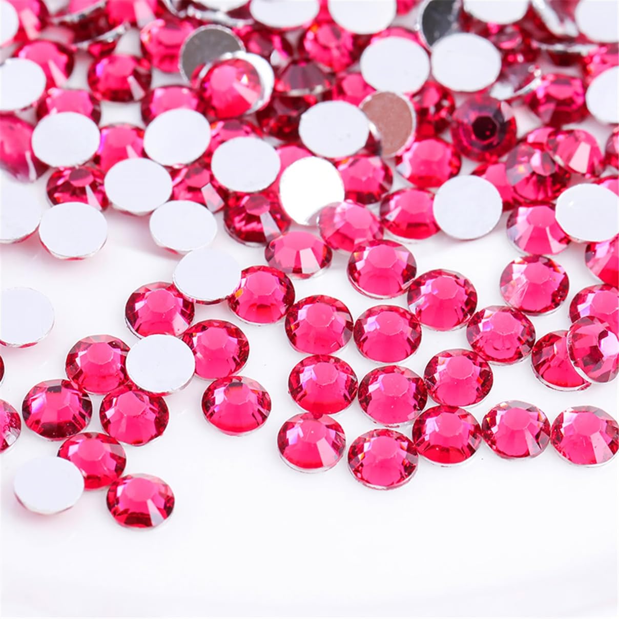 Flatback Rhinestones - 3000 Pieces SS6 2mm Clear Glass Gems for Nail Art | Aqua Blue