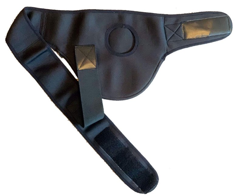 EXTREME Neoprene VERTICAL Stoma Support Belt ileostomy Ostomy Stoma Support Hernia Urostomy Belt for Women and Men (Right Side 4 = 35" to 38")