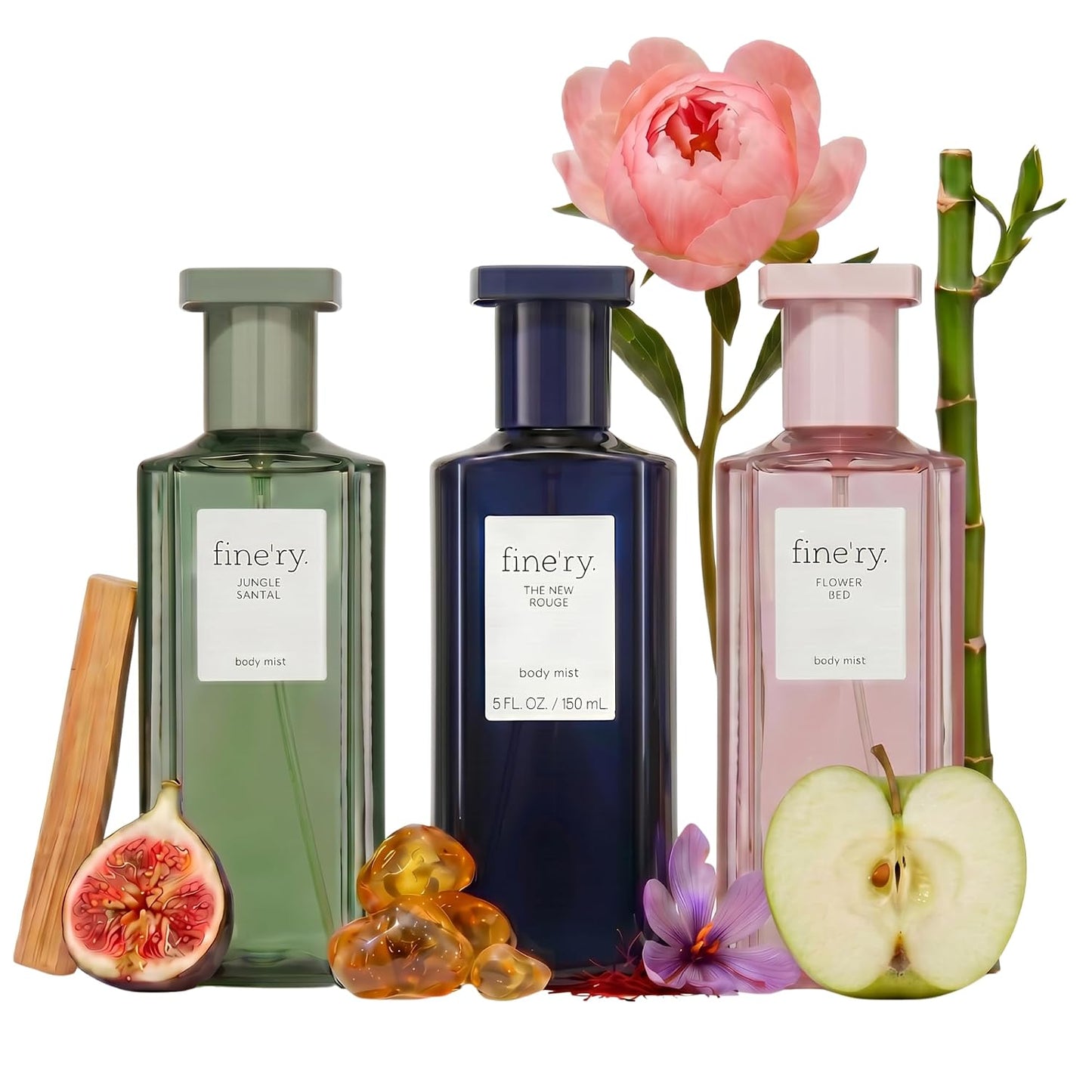 Gourmand Fragrance Body Mist Gift Set - Cherry, Pistachio & Vanilla | Vegan & Cruelty-Free | 5 oz x 3