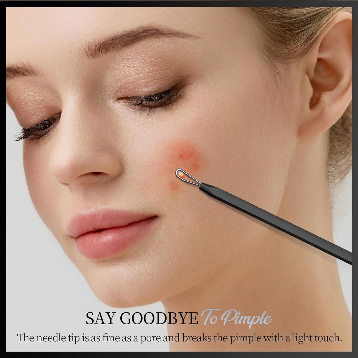Blackhead Remover Tool Kit - 9 Pcs Stainless Steel Comedone Extractor for Acne, Pimples & Whiteheads | Facial Care Tools