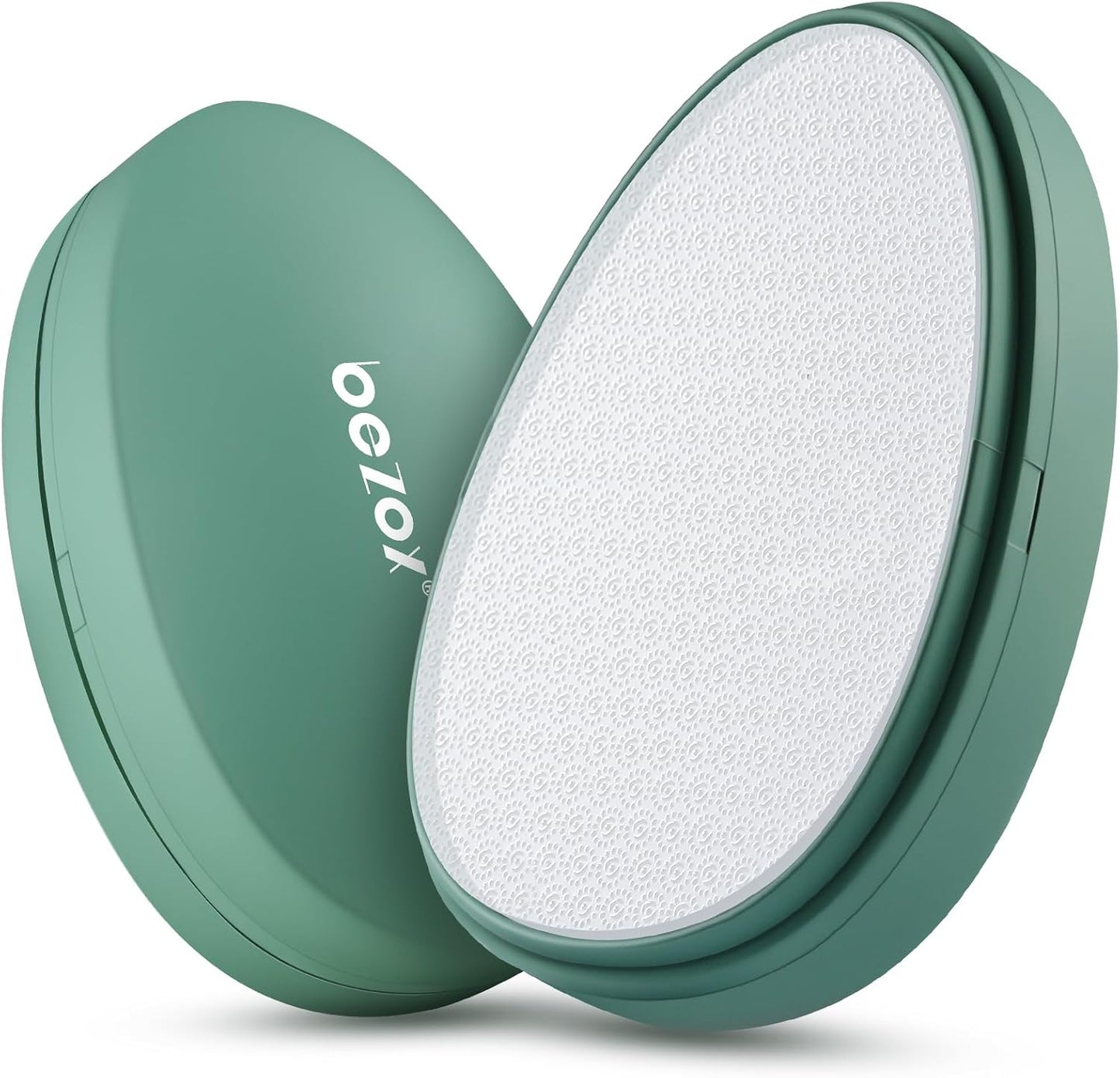 Nano Glass Foot Pumice Stone Callus Remover - Gentle Foot File Scraper for Dead Skin | Portable Pedi Egg Tool - Black