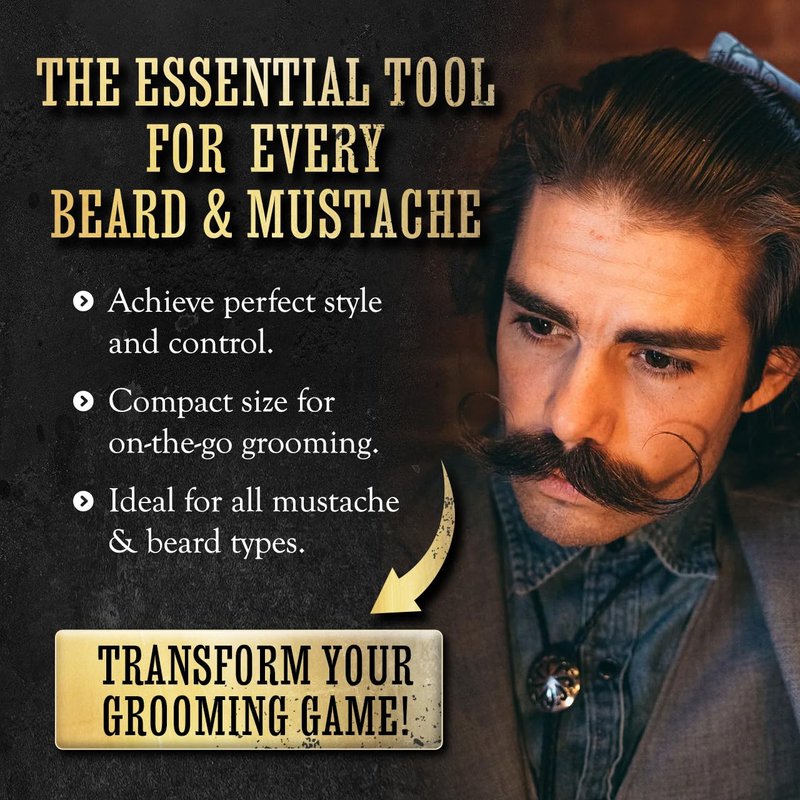Moustache Care Gift Set by Vintage Grooming Co. (Bone Crusher & Bare Bones Combo)