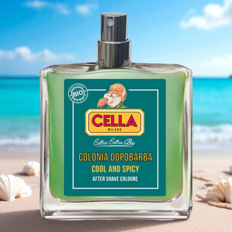 Cella Milano Aftershave Spray Cologne Cool Spicy – Refreshing Italian Aftershave with Menthol & Allantoin – Invigorating Scent, Soothes Razor Burn, Alcohol-Based Splash for Men – 100ml