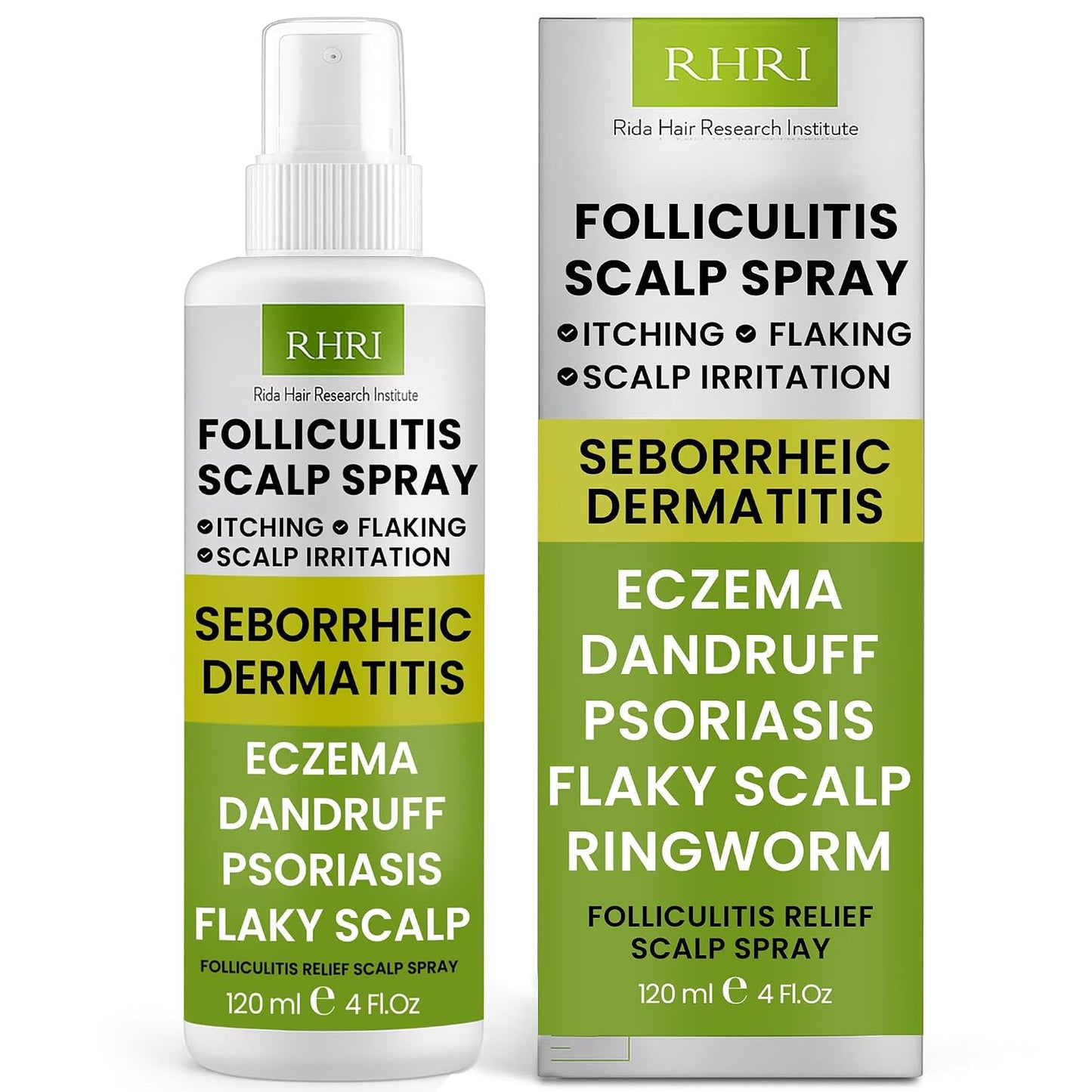 Folliculitis Shampoo - Antifungal Treatment for Seborrheic Dermatitis & Scalp Psoriasis | Soothes Itchy, Dry Scalp