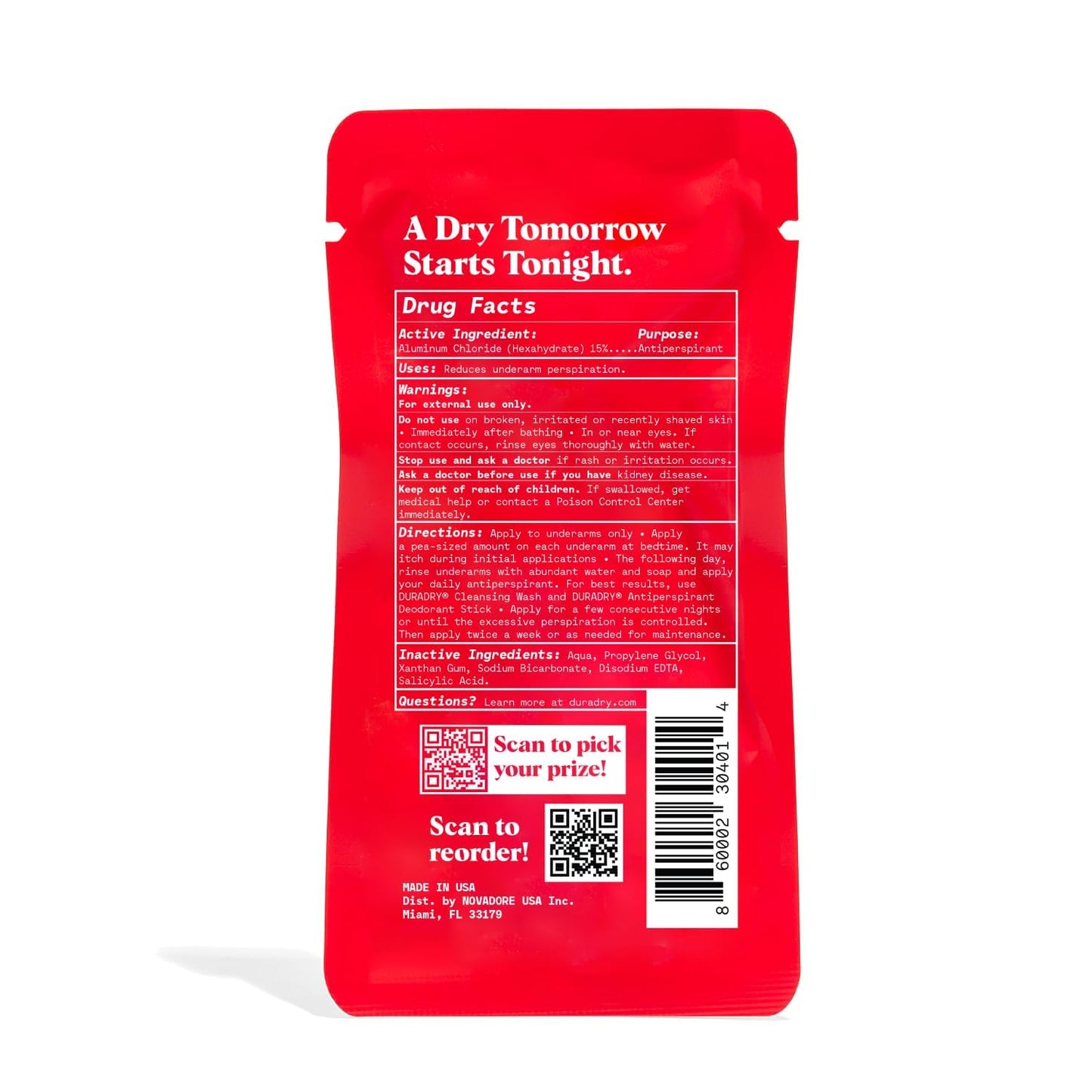 Duradry Sweat Minimizing Gel Antiperspirant for Men and Women - Prescription-Strength, Formulated for Excessive Underarm Sweating and Hyperhidrosis B