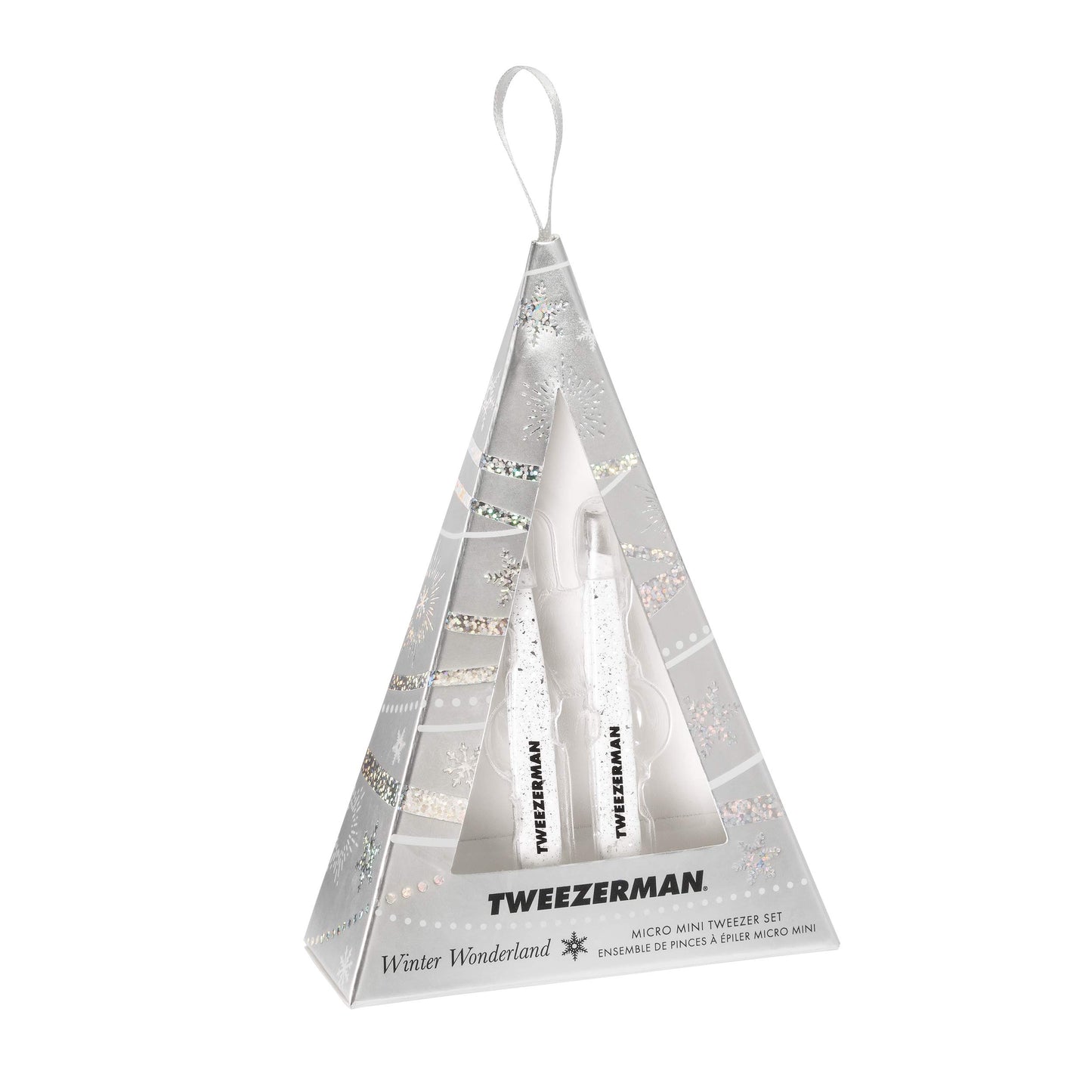 Tweezerman Winter Wonderland Micro Mini Slant & Point Tweezer Set