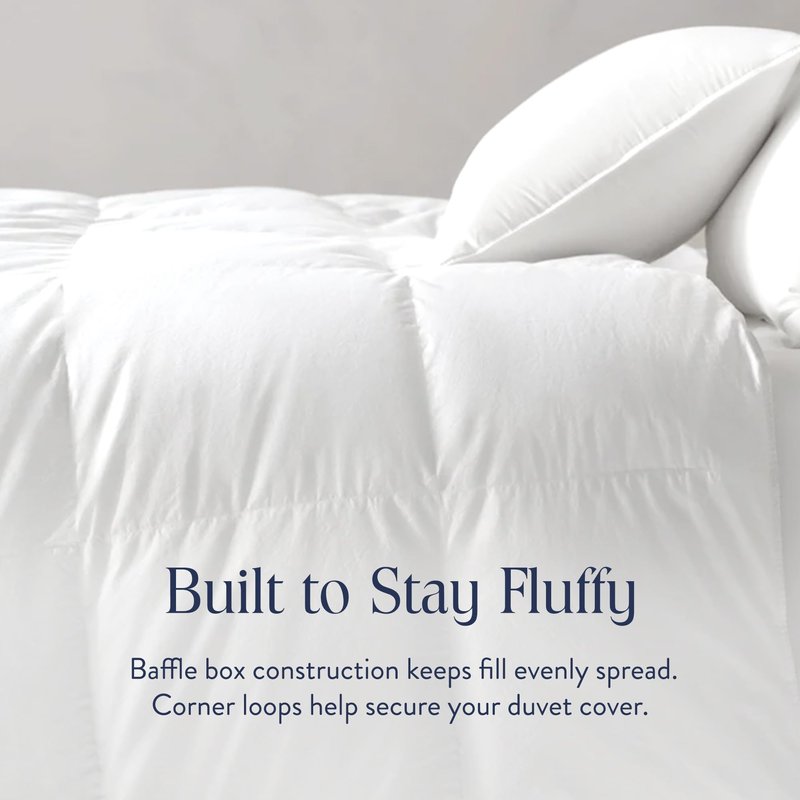 Brooklinen Heavyweight Down Alternative Comforter - King/Cali King - Extra Warm Winter Duvet Insert - Thick, Cozy 100% Cotton Sateen Shell, Baffle Box Construction - Luxury Plush Bedding
