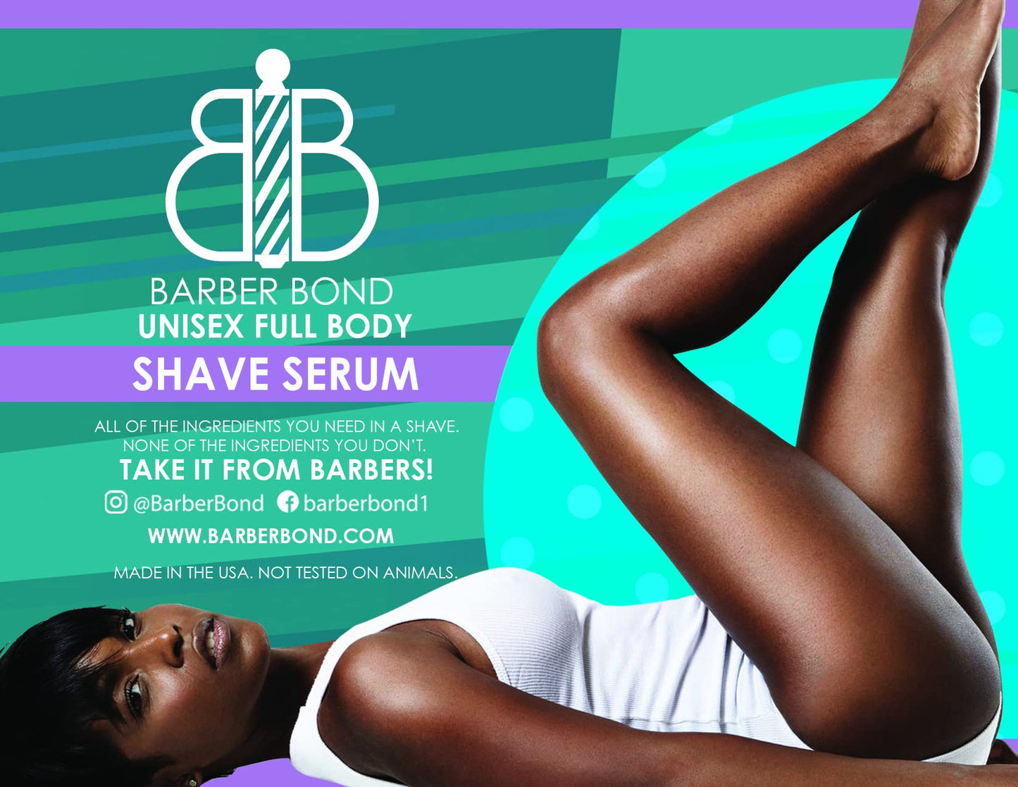 Barber Bond® Premium Unisex Full Body Shave Serum (2oz) Shave Gel