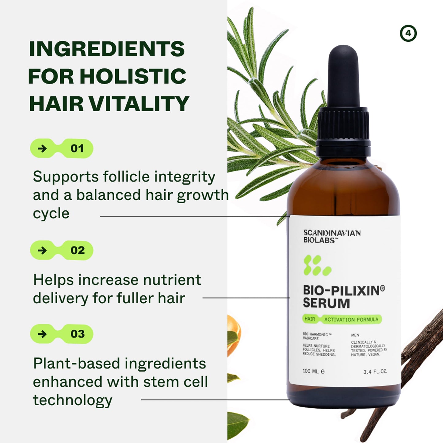 Scandinavian Biolabs Bio-Pilixin® Routine For Women | Helps with Shedding, Nurtures Hair Follicles, Enhances Hair Strength, Repairs Damaged Hair, Clinically Tested, Dermatologically Approved