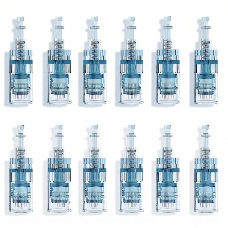 Microneedling Pen Cartridges - 0.25mm 16 Pin for M8 & M7S | Easy Home Use - 12 Pack