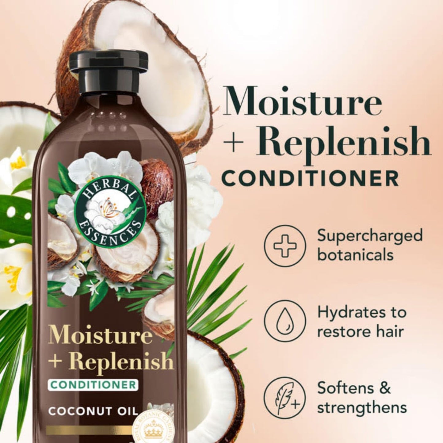 Herbal Essences Conditioner for Color Treated Hair, Coconut Milk BioRenew, 13.5 FL OZ (Pack of 2)