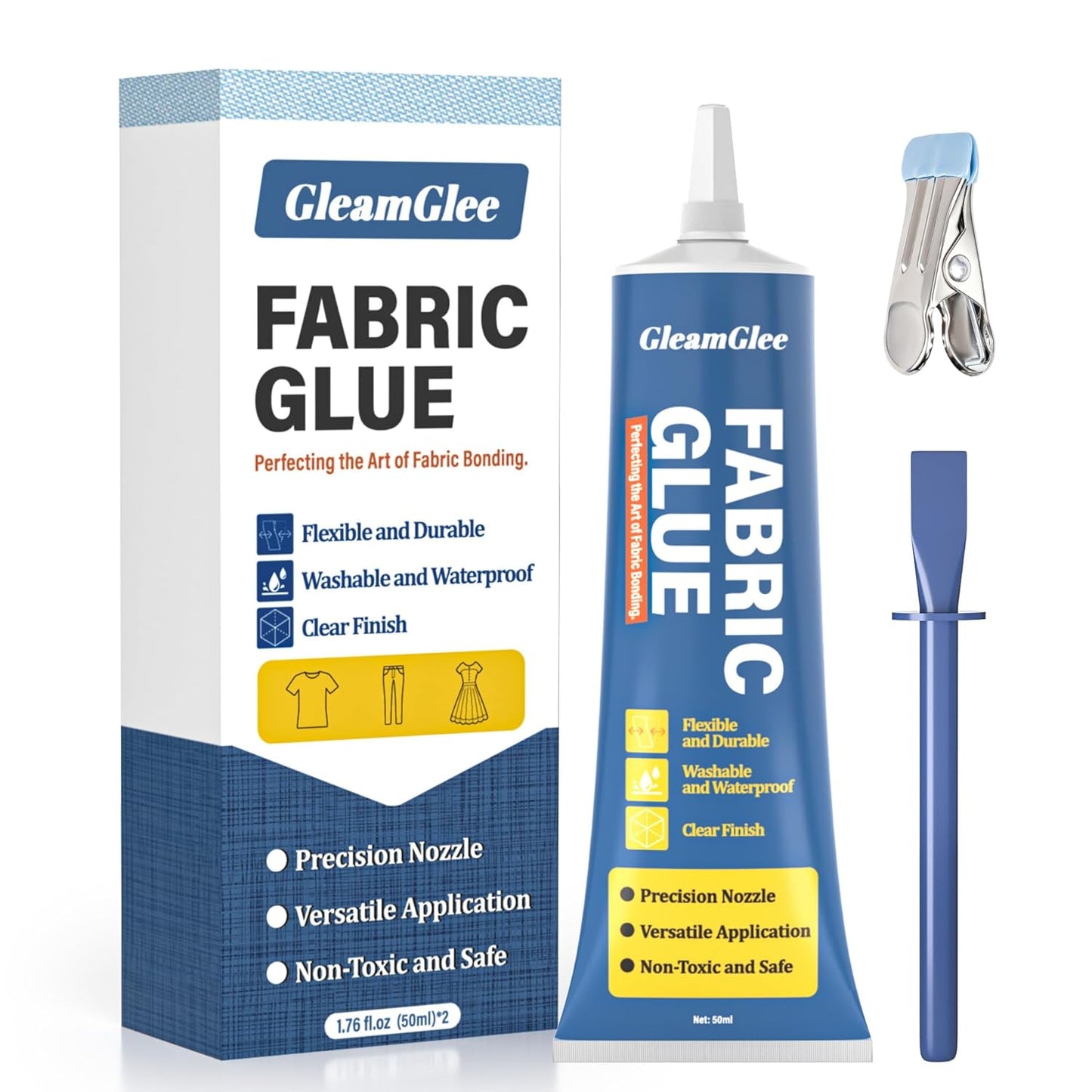 Permanent Fabric Glue - Extra Strong Washable Adhesive for Clothing Repairs, Crafts & Upholstery | 100ml (3.38 oz)