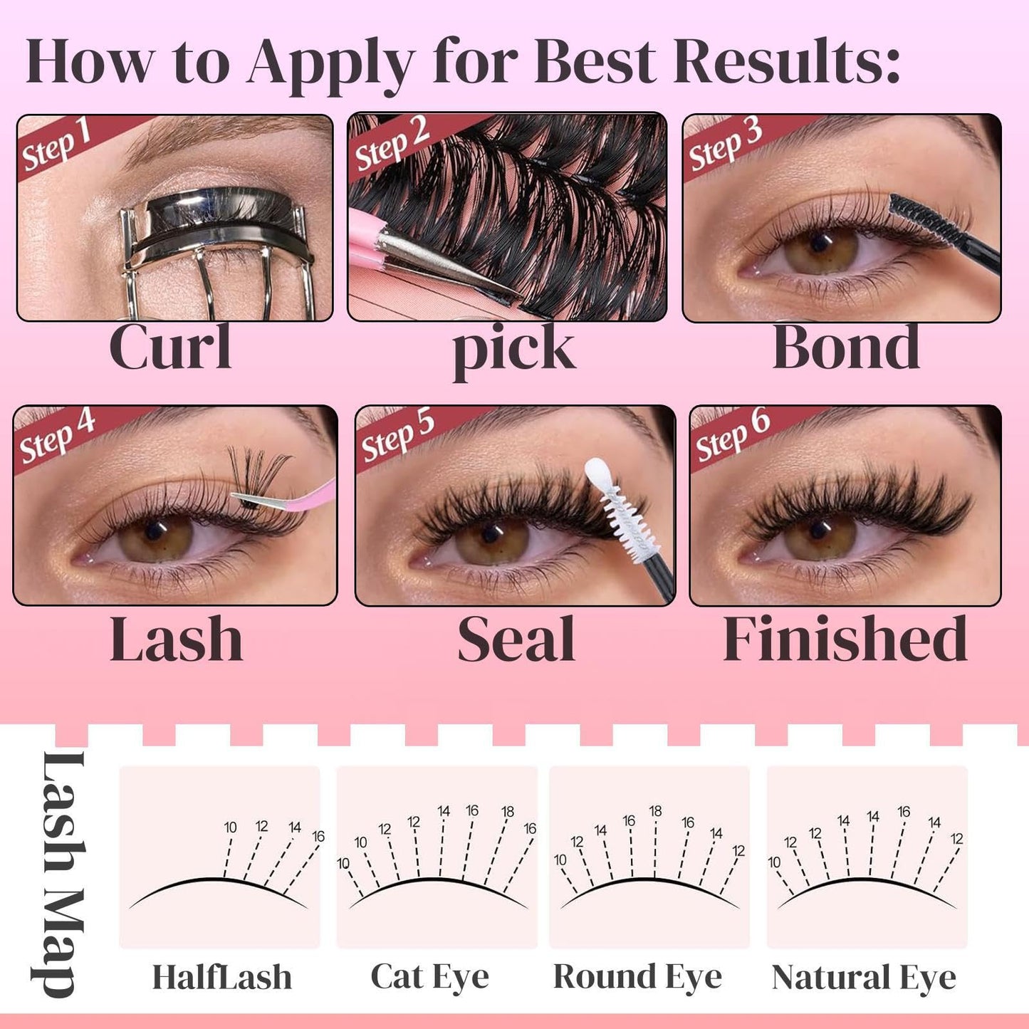 YIDUO Lashes Clusters Kit