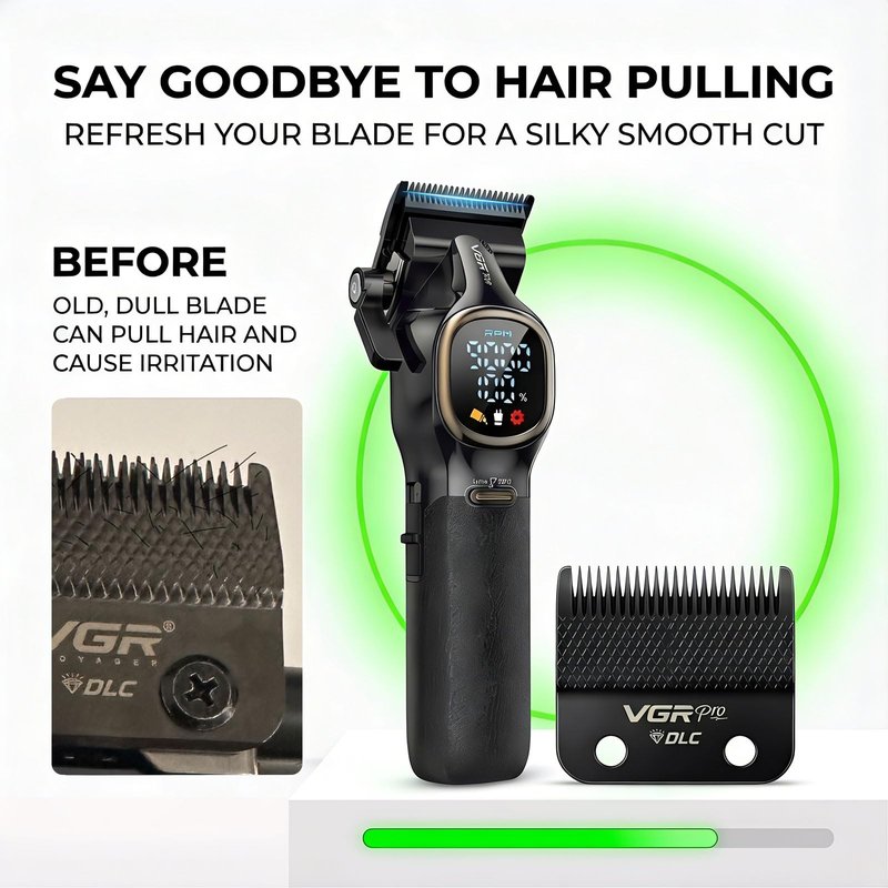 VGRPRO Professional Hair Clipper Replacement Blade Set for V-886 Clipper